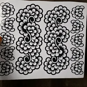 Full Hand Bridal Henna Stencil for Temporary Tattoos - Perfect for Weddings & Parties - Easy Application & Removal - Affordable Sticker Design