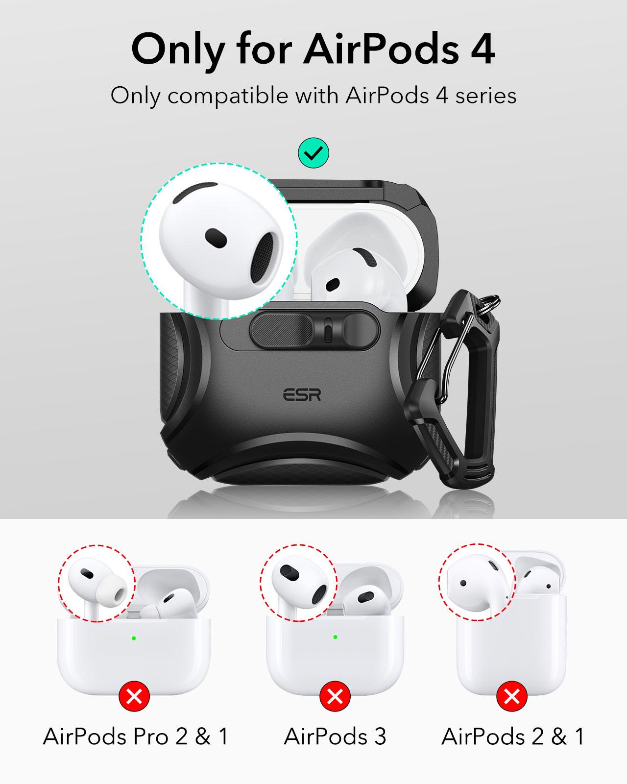 ESR FlickLock Magnetic Case for AirPods 4 & AirPods Pro (1st/2nd/3rd Gen), MagSafe Protective Case, Drop-Proof Lock, Easy-Open Design, Cyber Series ESR FlickLock Magnetic Case for AirPods 4 & AirPods Pro (1st/2nd/3rd Gen), MagSafe Protective Case, Drop-Proof Lock, Easy-Open Design, Cyber Series