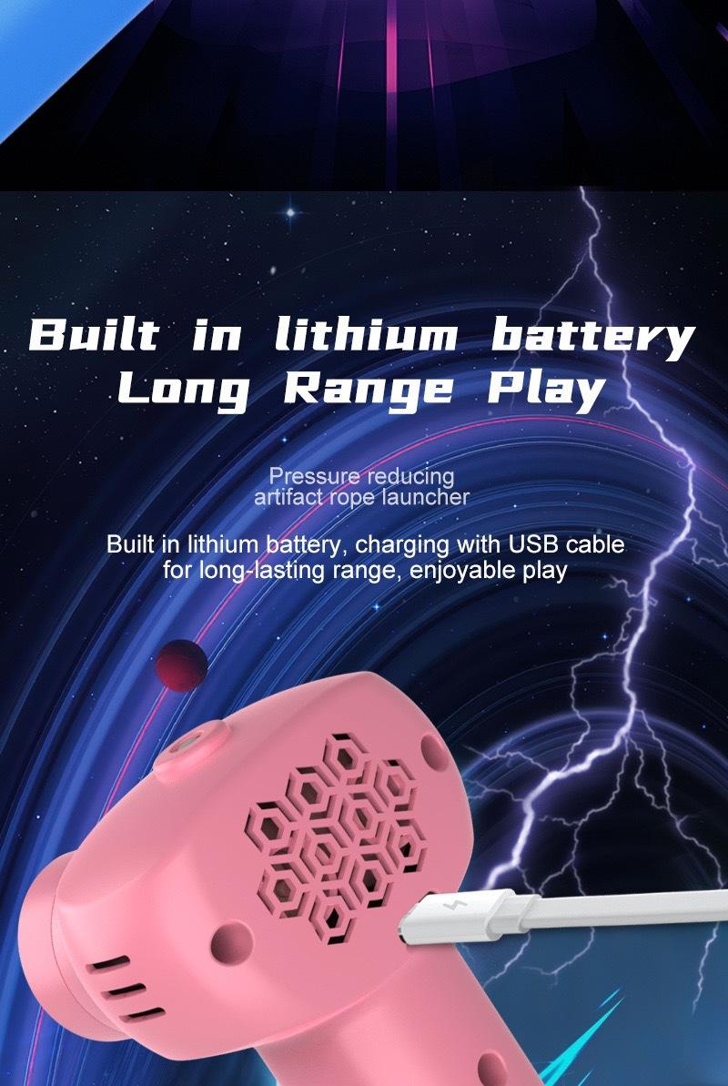 Electric Levitation Rope Launcher - USB Charging, Stress Relief & Imagination Toy for All Ages. Glowing Cords, Easy Launch Button, Great Gift Electric Levitation Rope Launcher - USB Charging, Stress Relief & Imagination Toy for All Ages. Glowing Cords, Easy Launch Button, Great Gift