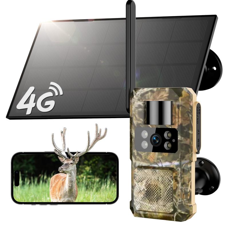 SeeVision 4G LTE Cellular Trail Camera with 360° View FHD Live Streaming Solar Panel Night Vision Motion Detection Two-Way Audio for Hunting & Outdoor Security SeeVision 4G LTE Cellular Trail Camera with 360° View FHD Live Streaming Solar Panel Night Vision Motion Detection Two-Way Audio for Hunting & Outdoor Security