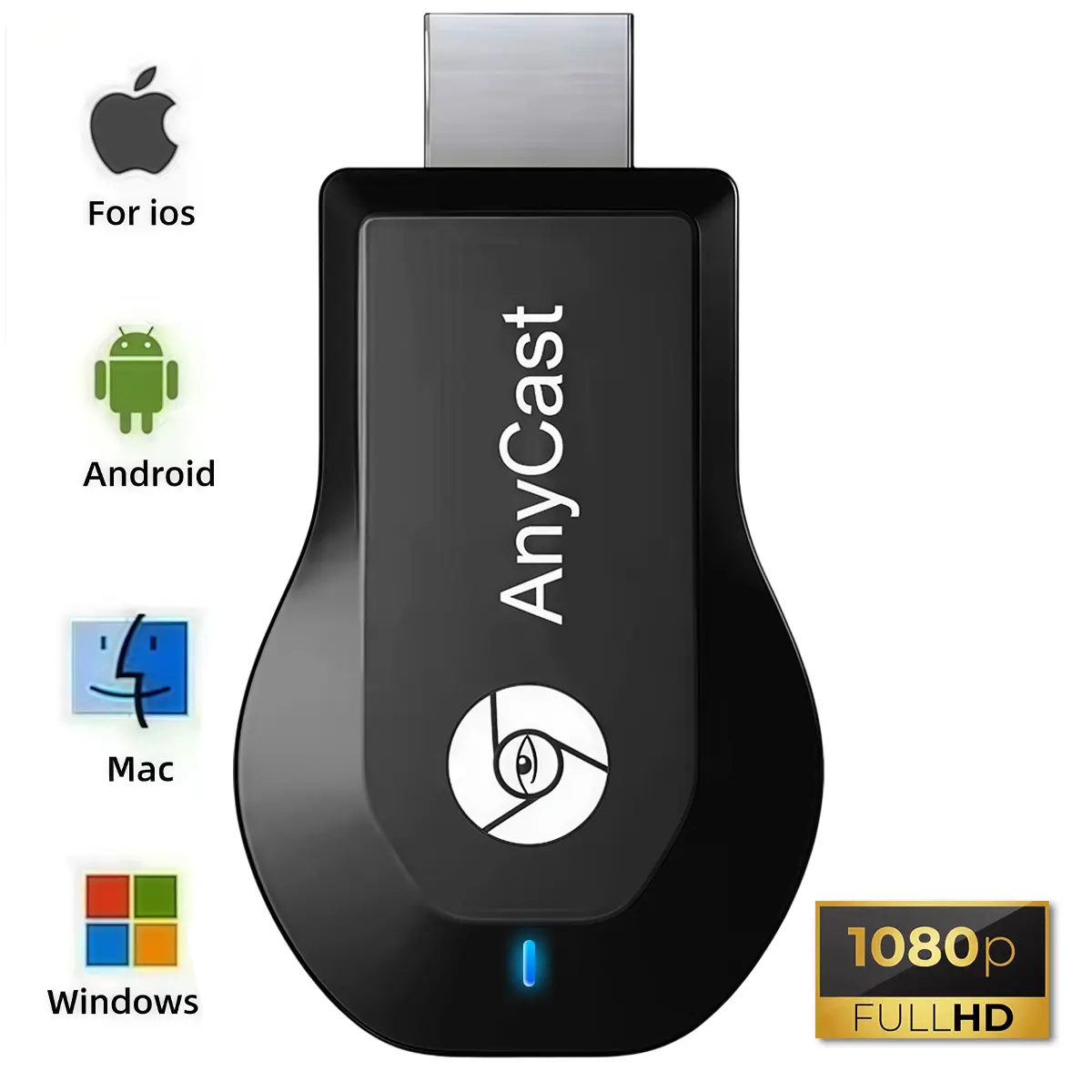 Wireless HDMI Transmitter and Receiver, 2.4G WiFi Casting Dongle, Screen Mirroring Adapter, 1080P Clear Image, AirPlay Miracast DLNA Supported, Ideal for Outdoor Meeting and Home Use, Cellphone Accessories, Electronic Gadgets, Tech Gadgets