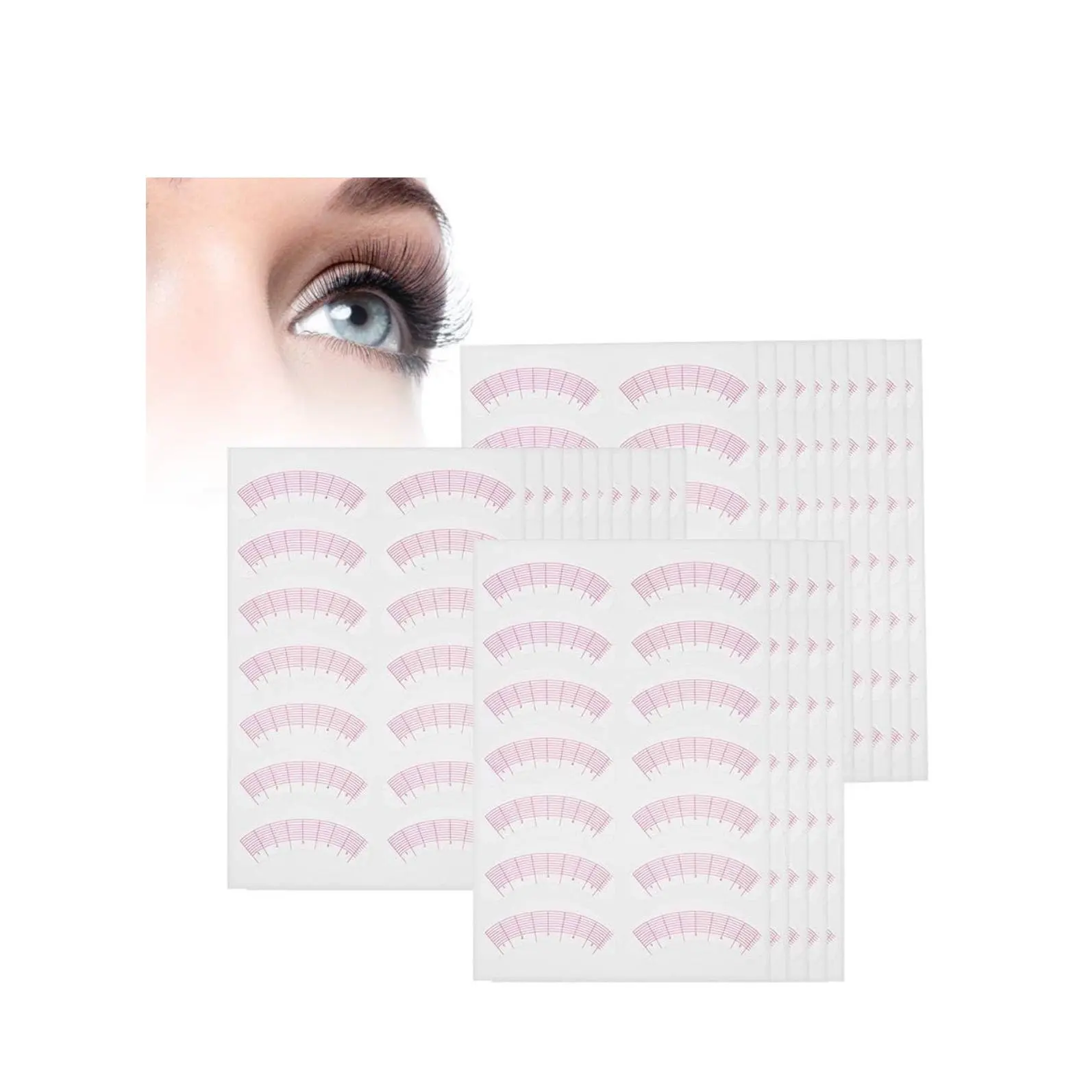 Lash Mapping Stickers - Precise Eyelash Extension Application Tool, Cosmetic Makeup Styling Guides for Professional Lash Artists, Precise Mapping, Winged Eyeliner Stamp Eyelash Extension Tool, Lash Stamp Eyelash Extension Tool