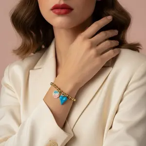 Balin bracelet 6mm enameled charms