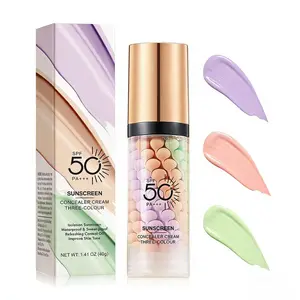 NEW 3 In 1 Primer for Face Before Makeup, SPF 50 PA+++, Sunscreen Isolation Cream, One Step Color Corrector Primer, Blurs Facial Serum Oil Control & Moisturizing Skin Tone Correcting, Radiance Skin