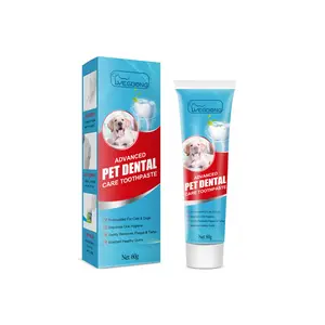 PruFlo Advanced Pet Dental Care Toothpaste for Dogs & Cats Fresh Breath Tartar Removal Oral Hygiene Edible Toothpaste for Pet Oral Care