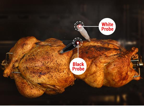 TempSpike Plus Digital Meat Thermometer with 600ft Bluetooth 5.2 Range & Color-Coded Probes for Cooking in Kitchenware