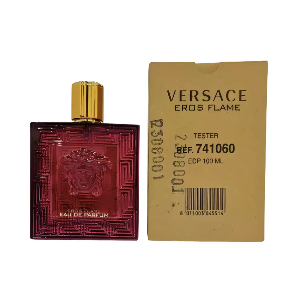 Versace Eros Flame for Men Eau de Parfum 3.4 oz (Tester) - Men's Fragrance, Bold Woody Spicy Scent with Mandarin Orange, Vanilla Notes, Single Item