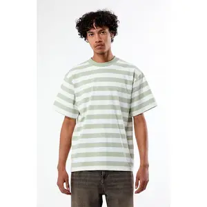 Pacsun Men's Sage Striped T-Shirt