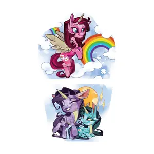 Pegasus Unicorn Full Arm Temporary Tattoo Sleeve for Kids - Dreamland Fake Tattoo