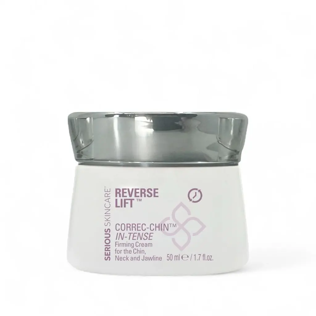 Serious Skincare Reverse Lift CORREC-CHIN Firming Cream – Double Chin, Neck & Jawline Tightening, Anti-Aging Moisturizer, 1.7 oz