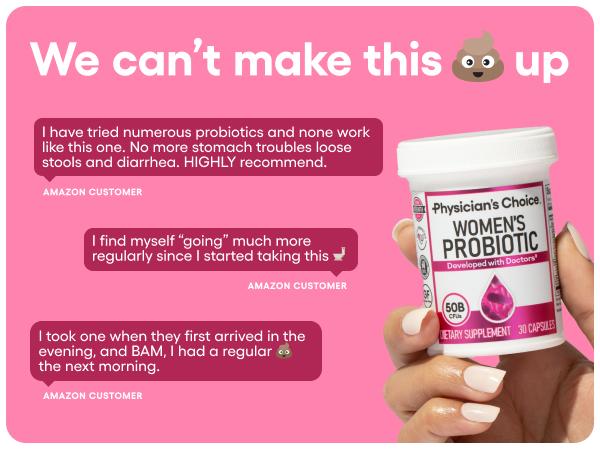 Physician's Choice Women's Probiotic Daily Digestive, Gut Health, Urinary Tract, and Immune Support for Women with 50B CFUs, Cranberry & Prebiotics Physician's Choice Women's Probiotic Daily Digestive, Gut Health, Urinary Tract, and Immune Support for Women with 50B CFUs, Cranberry & Prebiotics