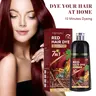 YANYUTONG 7-in-1 500ml Functional Mushroom Cleanser Shampoo (Black, Red, Chestnut, Dark Shades) - Reishi, Polygonum Multiflorum, Unisex Natural Haircare for Hair-Aging Slowdown, Long-Lasting Shine, Strength, Follicle Nutrition, Hair Loss Prevention