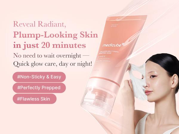 [medicube X Sara Trotter] Glow on the Go Set | Simple 4-Step Routine, Time-Saving Skincare, Korean Beauty, Made for 40s–50s, Moisture Balance, Korean Anti-Aging