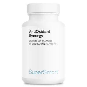 Supersmart - AntiOxidant Synergy - with Tumeric Curcumin & Alpha Lipoic Acid | Non-GMO & Gluten Free - 60 Vegetarian Capsules