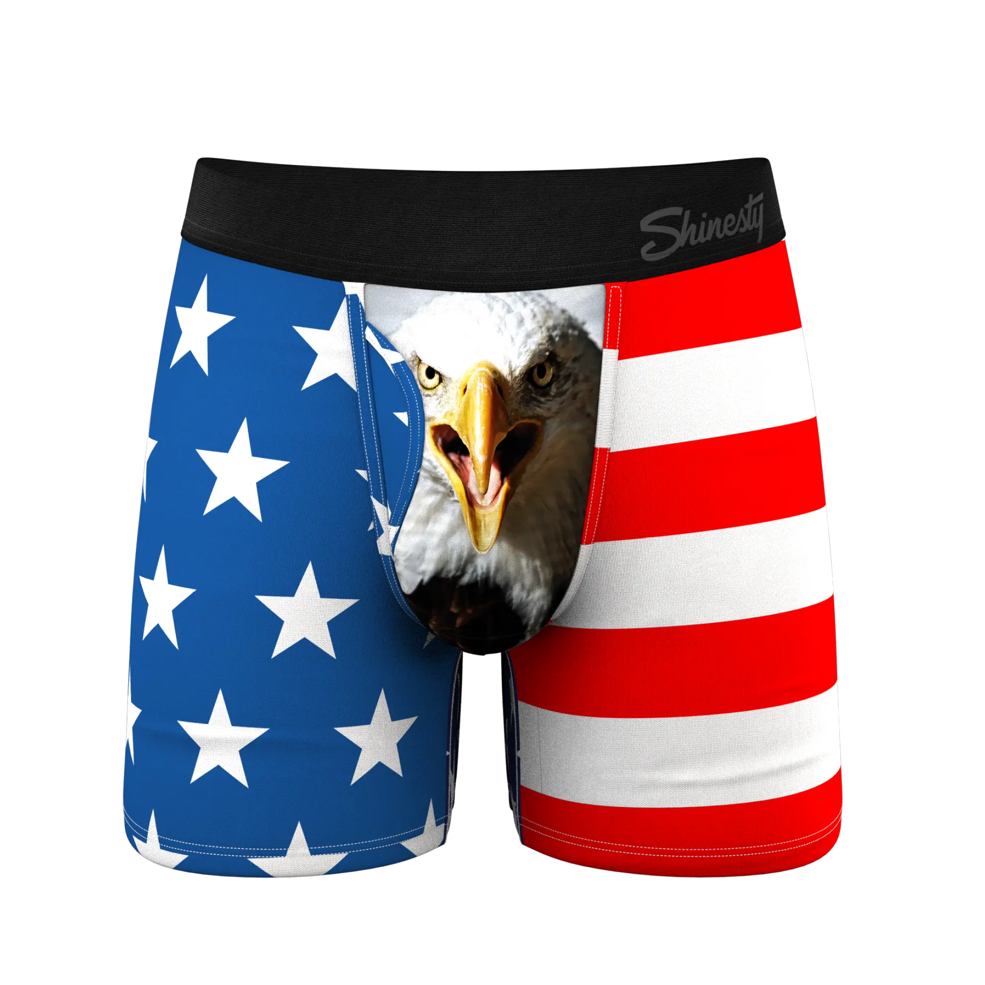 The Mascot | Shinesty American Flag Ball Hammock® Pouch Underwear With Fly