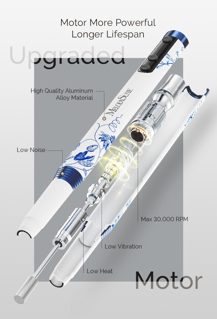 MelodySusie PM170F Nail Drill Travel Gift Box, for Nail Care, Rechargeable Lightweight 30000RPM Manicure