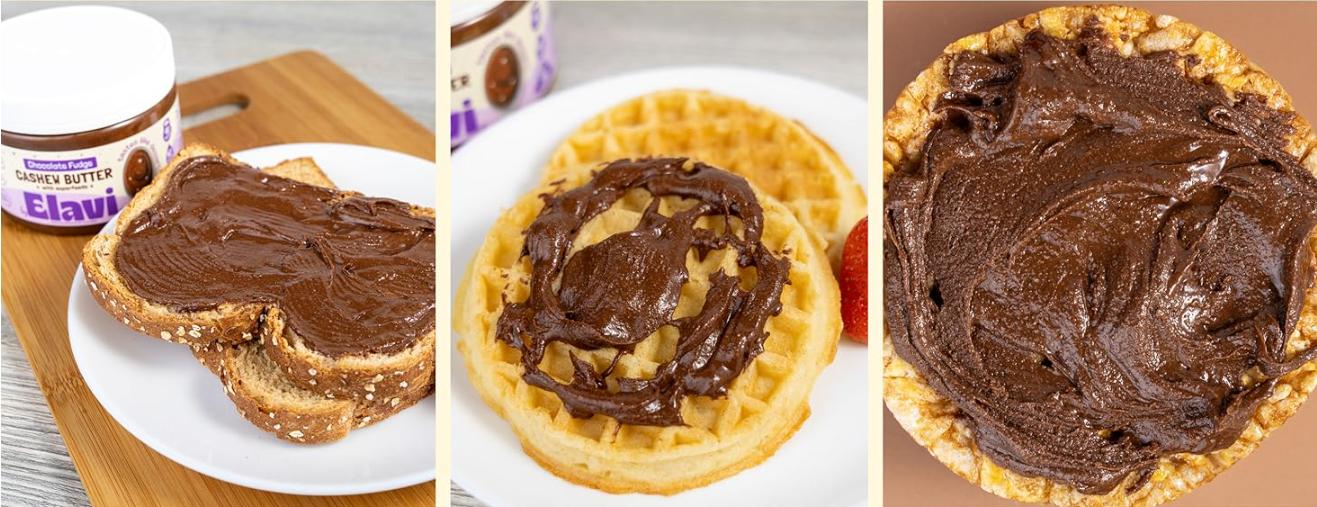 Chocolate Fudge Cashew Butter 10 oz Vegan, Low-Sugar, Kid-Friendly Dessert Spread No Added Sugar, No Sugar Alcohols, No Palm Oil