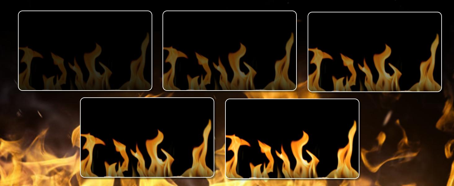 21 Inch Electric Fireplace Log Heater Remote Control Realistic Flame Effect Ember Bed, Leaves Pattern, Overheated Protection, Adjustable Brightness&Speed, Indoor Use（750W/1500W）