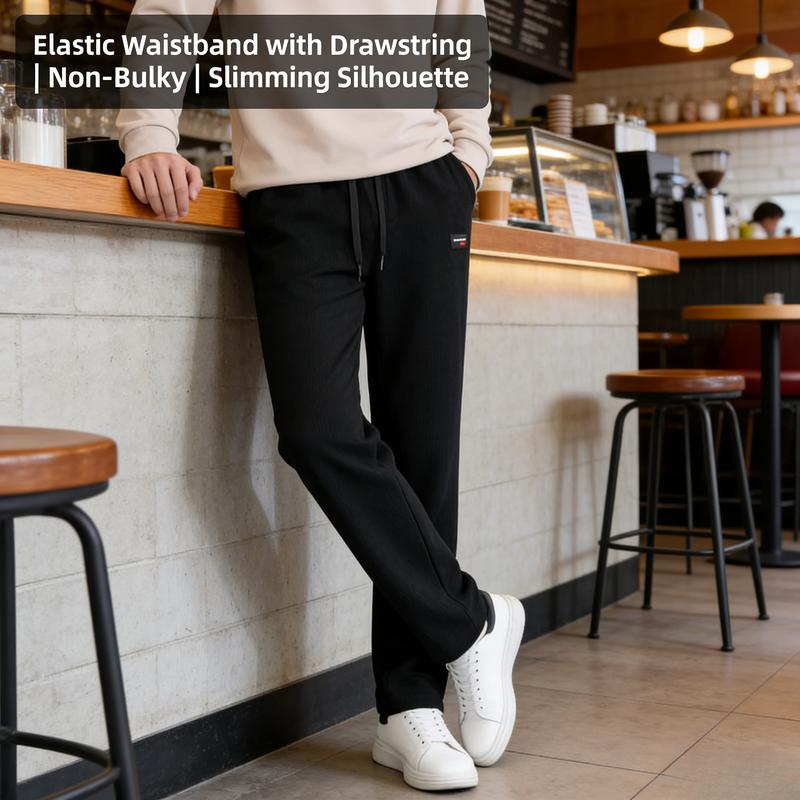 2PCS Striped Pants Thick-Waist Spring-Autumn Men's Casual Pants, Loose Pants, Straight-Leg Pants, Fashionable Men's Pants, Comfortable Fabric, Stripes 2PCS Striped Pants Thick-Waist Spring-Autumn Men's Casual Pants, Loose Pants, Straight-Leg Pants, Fashionable Men's Pants, Comfortable Fabric, Stripes