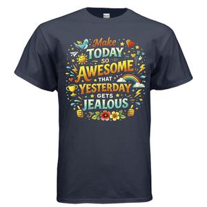 Awesome Today Short Sleeve menswear  T-Shirt Top Grey Cotton Classic Top Hem Streetwear unisex  Crewneck Casual graphic apparel t-shirt cotton men oversized tshirt unisex graphic graphic tee shirt oversized shirts unisex casual apparel y2k streetwear