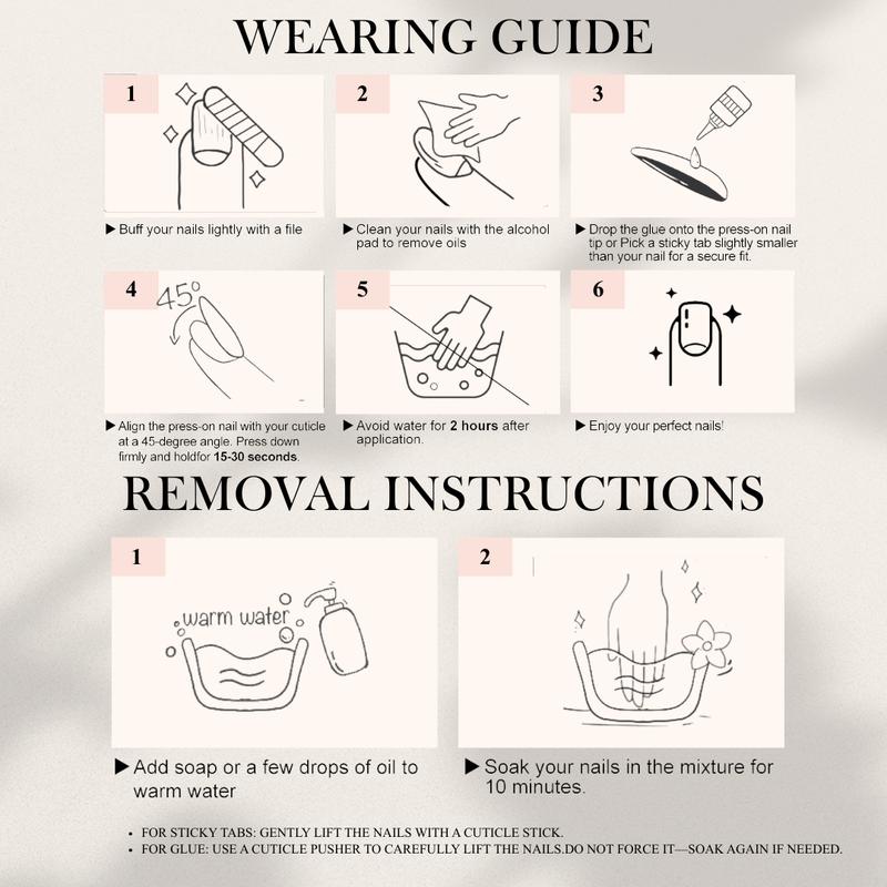 BUY 4 GET 1 FREE NailVesta Handcrafted 3D Press-On Nails | Reusable, Long-Lasting, Salon-Quality