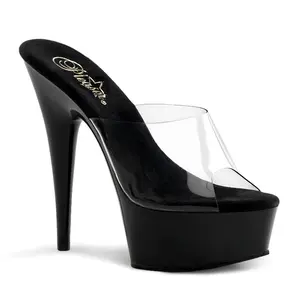 Pleaser Delight-601 Women's Elegant Heeled Sandals - Stiletto Heel, High Platform Flip Flops, Elegant Heeled Shoes