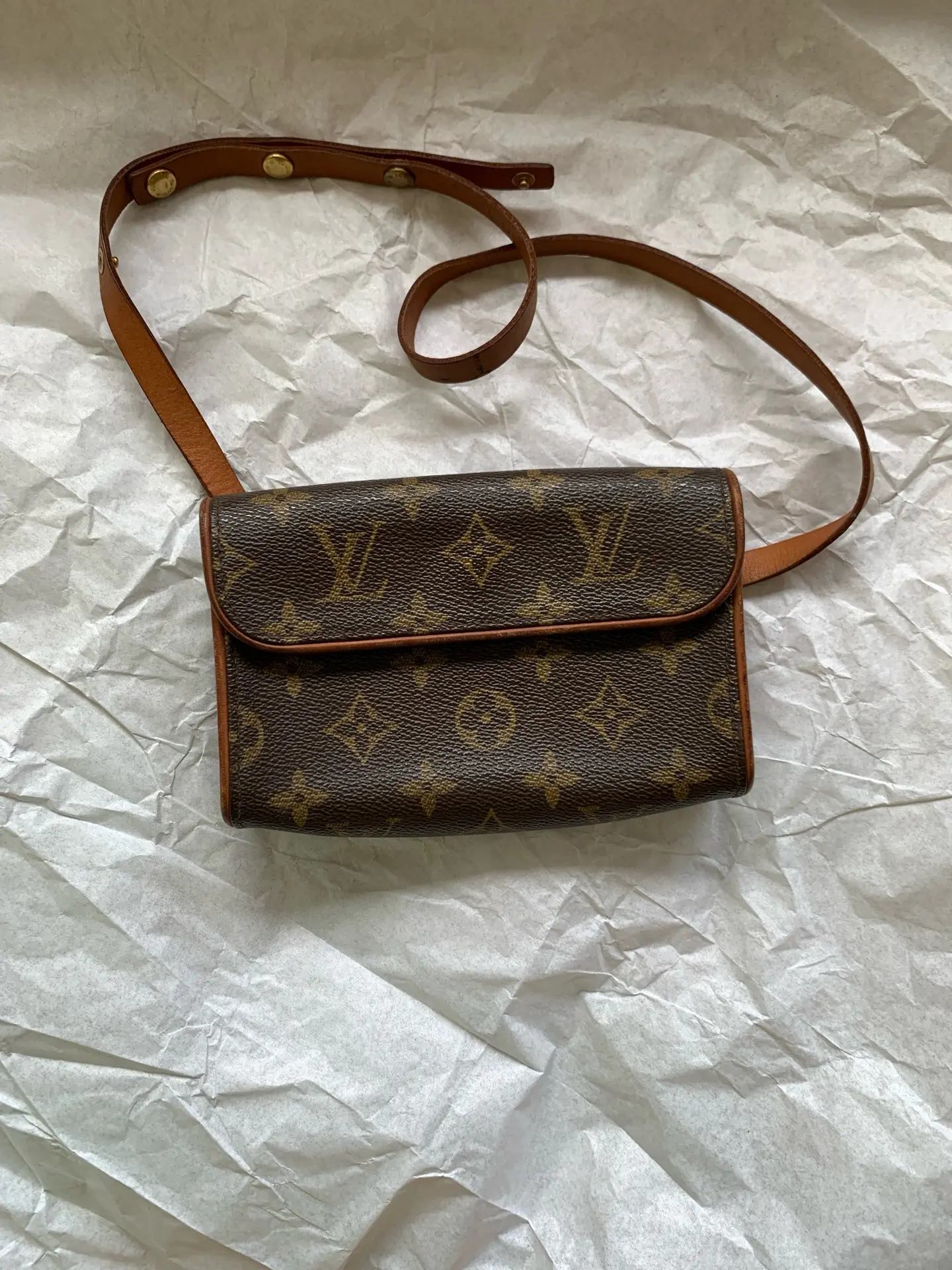 Pre-owned Louis Vuitton Monogram Vintage Envelope Waist Belt Bag, Purses Crossbody Bag