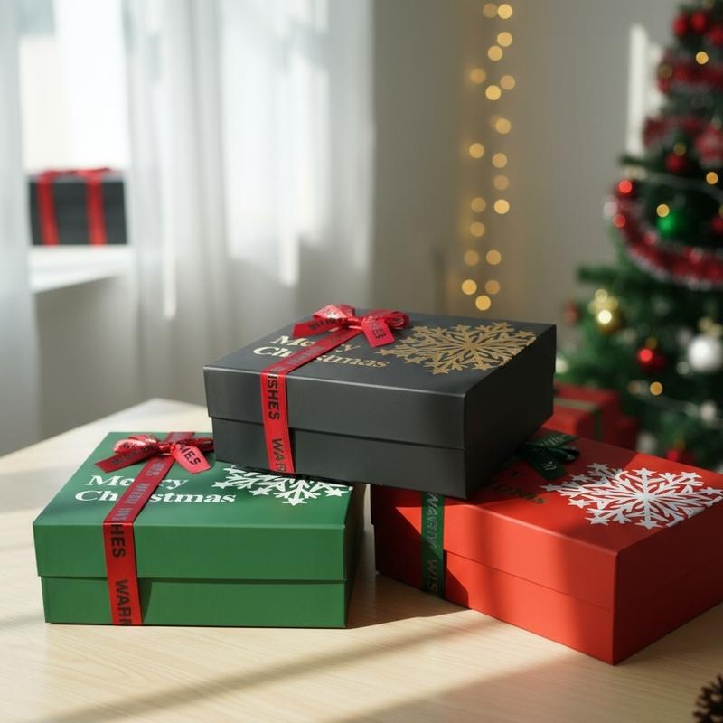 Ekoio Premium Christmas Gift Boxes with Lids 3 Sizes Shiny Hues Perfect for Holiday Presents Party Favors and Festive Decor Ekoio Premium Christmas Gift Boxes with Lids 3 Sizes Shiny Hues Perfect for Holiday Presents Party Favors and Festive Decor