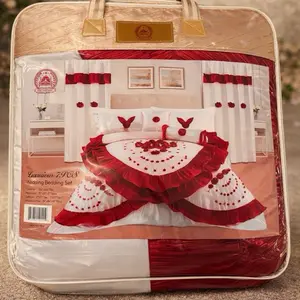 Luxurious 7 PCS wedding bedding set