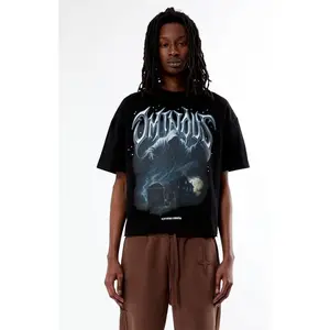 Pacsun Men's Ominous Cropped Boxy T-Shirt