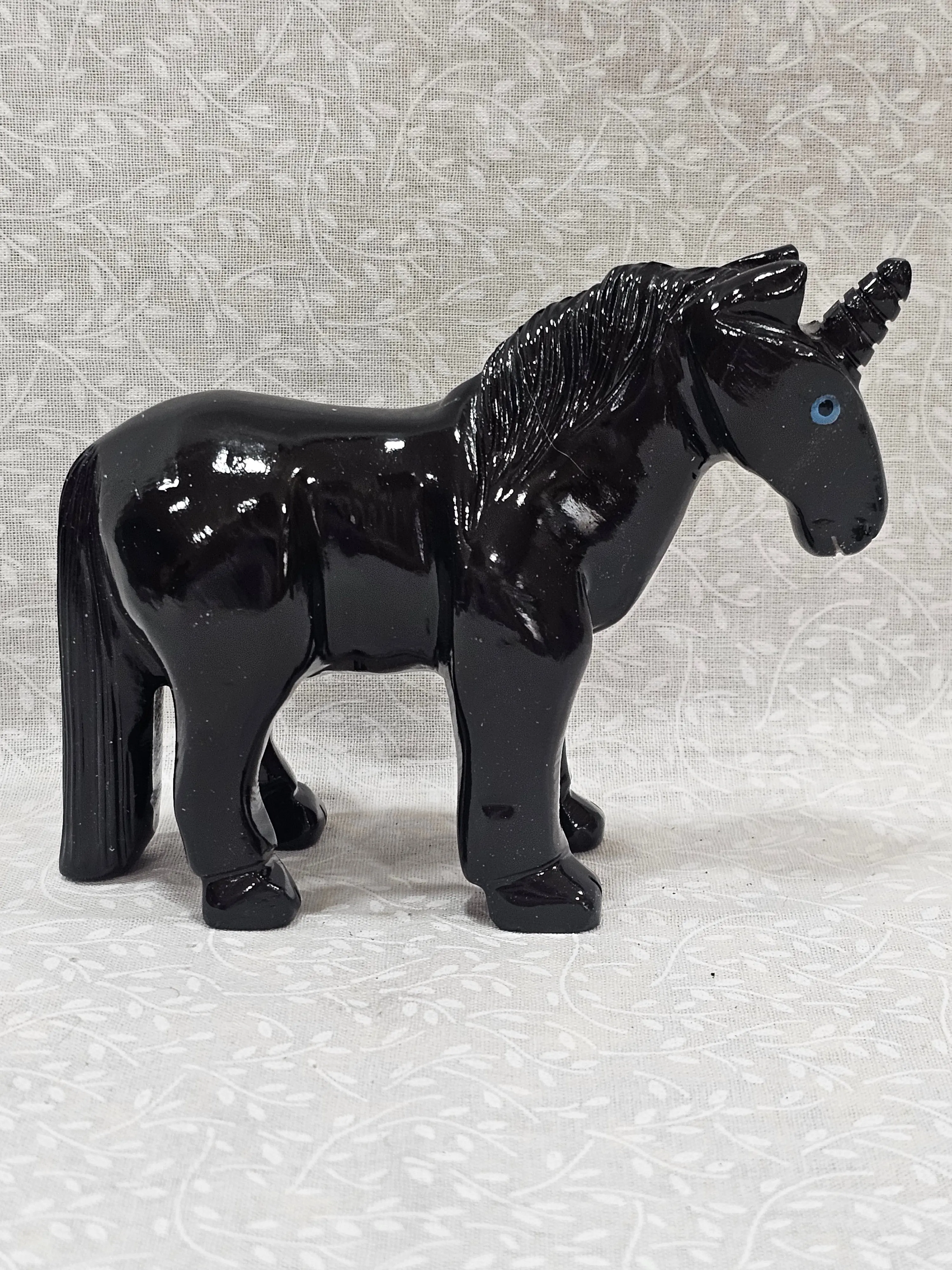 Black Obsidian Crystal Unicorn