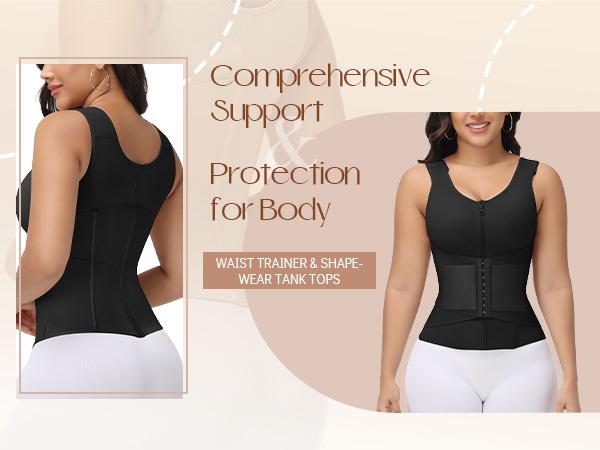 SHAPSHE Waist Shapewear for Women Corset Shapewear Tummy Control with Bra