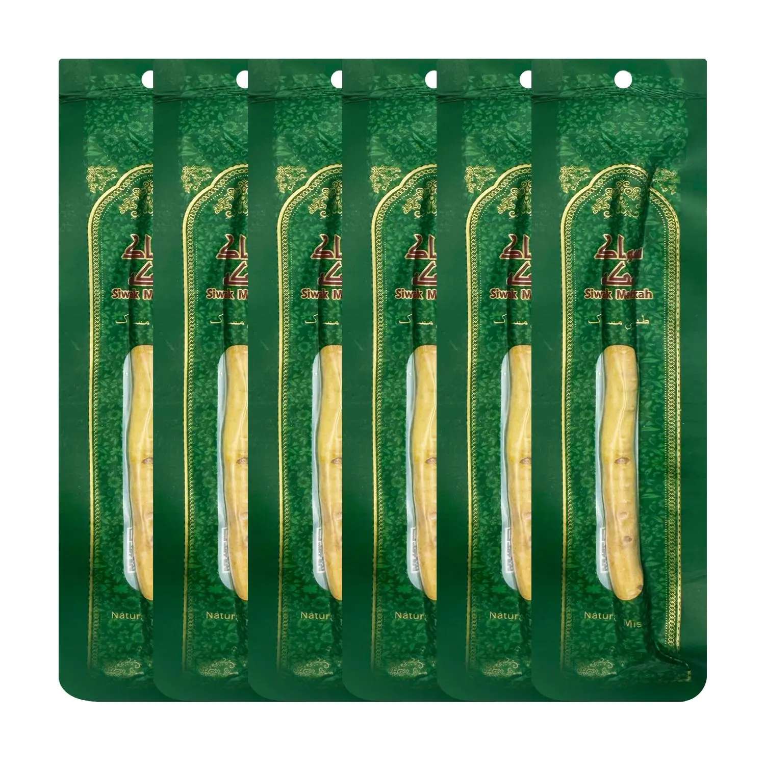 Natural Miswak Toothpaste Sticks - Original Authentic Arabic Miswak for Teeth Whitening and Breath Freshening | Vacuum Sealed, Disposable Sewak Travel Size, Premium Soft Bristle Protector ushaped toothbrush Mini Multi-Function Set gelu  p  glow  up