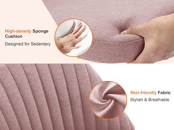 【Deal】Cute Office Chair, Modern Fabric Home Office Desk Chairs with Wheels, Mid-Back Armless Vanity Swivel Task Chair for Small Space, Living Room 【Deal】Cute Office Chair, Modern Fabric Home Office Desk Chairs with Wheels, Mid-Back Armless Vanity Swivel Task Chair for Small Space, Living Room