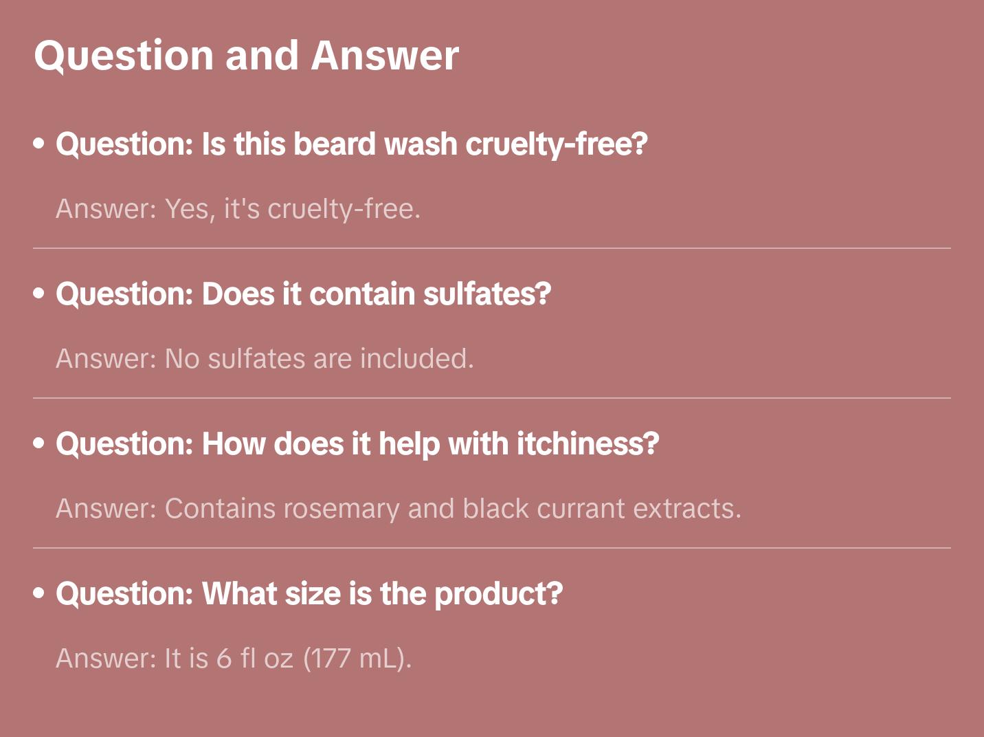 Conditioning Beard Wash