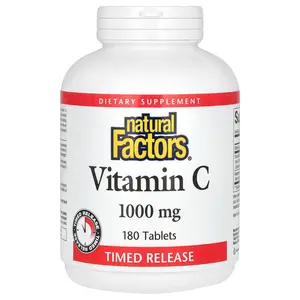 Natural Factors Vitamin C, Time Release, 1,000 mg, 180 Tablets
