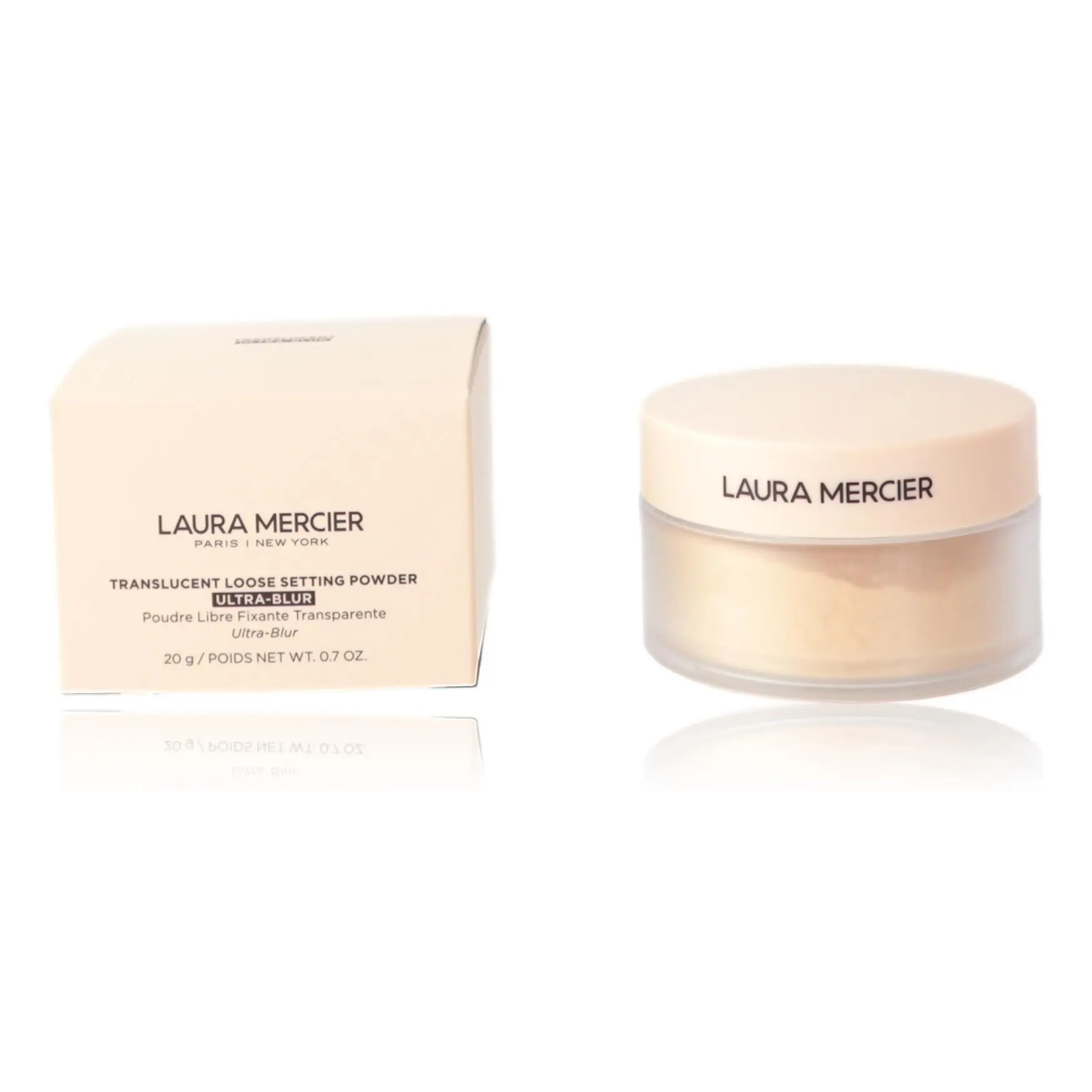 Laura Mercier Ultra-Blur Translucent Loose Setting Powder .7 Setting Powder - Translucent, Makeup, Smooth, Hyaluronic Acid, Hydration, Cosmetic, Moisturize, Dry, Normal, Hydrating, Talc-Free, 0.7Oz, Makeup Setting, Face Make-Up