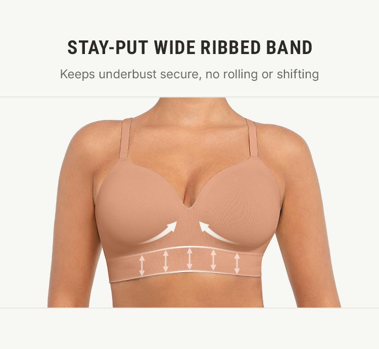 FeelinGirl Wireless Push Up Bra for Women, Seamless Comfort Bralettes No Underwire Supportive Full Coverage Everyday Bras  livestream#21 dealsforyoudays