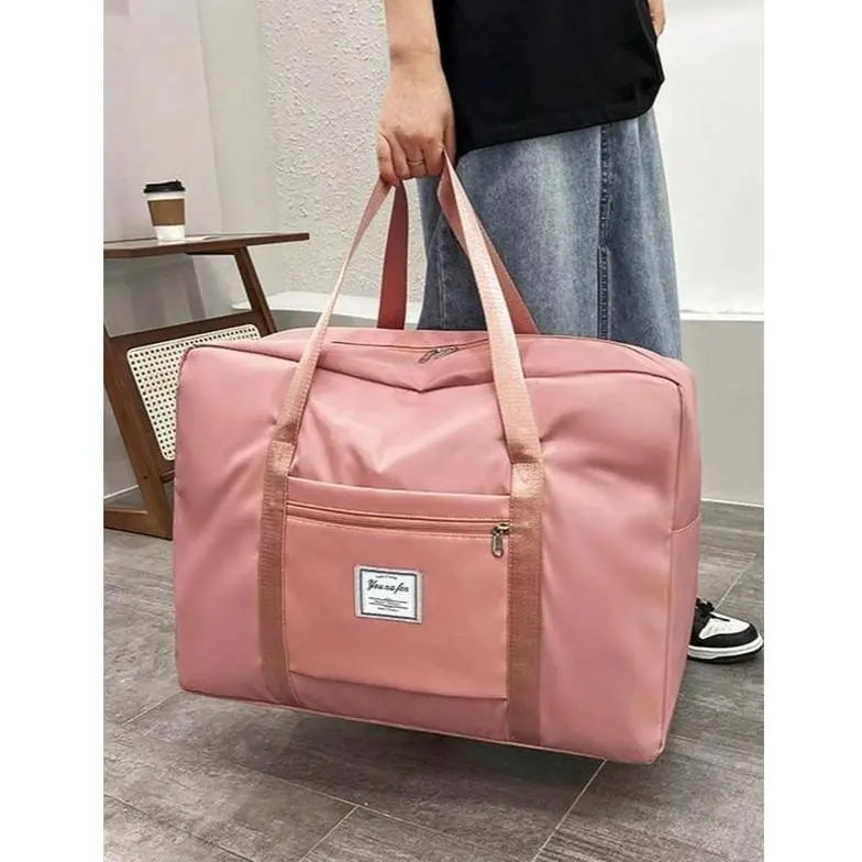 Stylish Oxford Travel Duffel Bag, Foldable and Expandable Water-Resistant Shoulder Bag for Weekend Trips, Moving, and Gym, Gym Duffle Bag, Expandable Duffel tiktokshopbacktoschool