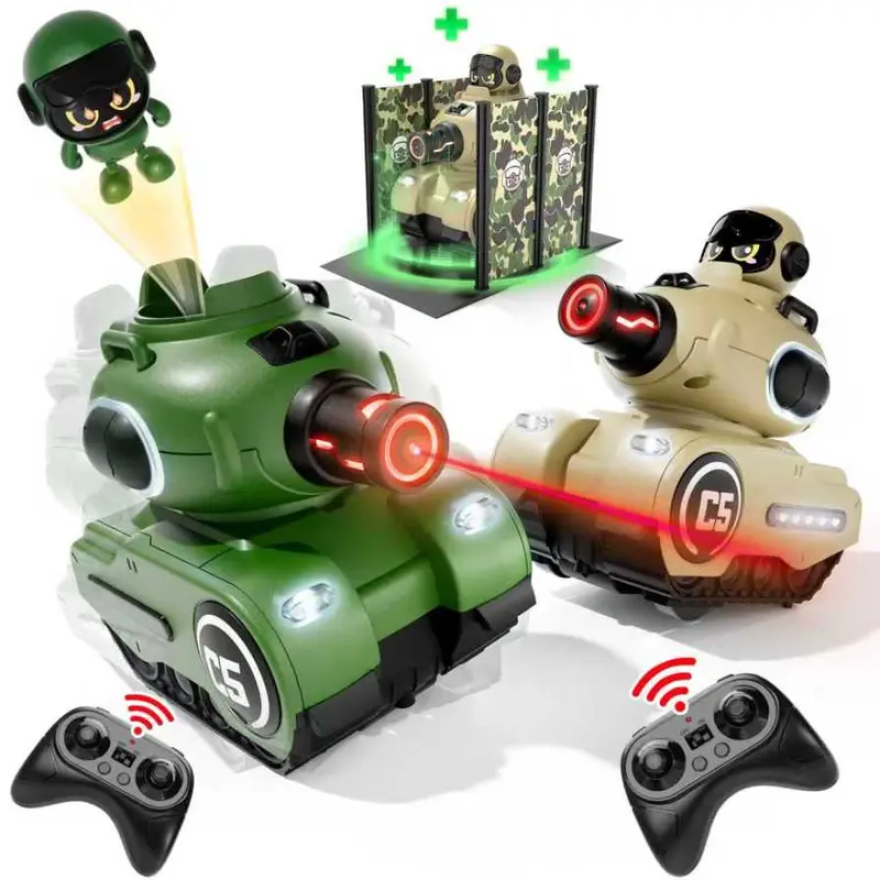 AstralTide RC Tank Toy - Infrared Induction Battle Tank, Electric Remote Control Vehicle with Drift, Ejection, High-Speed, Lights & Sound, Parent-Child Interaction Exciting Play, Children's Day Gift Idea