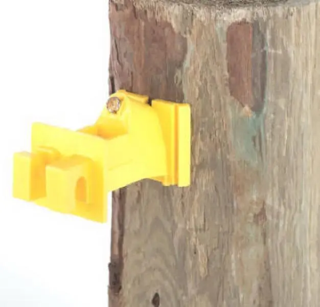 SNUG-SWP-25 B Snug Wood Post Insulator with Post Mounts, Black, 25 Count
