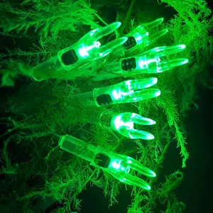 FEEGO 6-Pack Lighted Nocks Universal LED Fit Arrows .204 .233 .244 .246 Inside Diameter with Bowstring Screwdriver for Outdoor Use