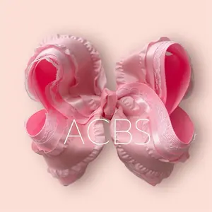 Hair Clips, Pink Boutique Bow