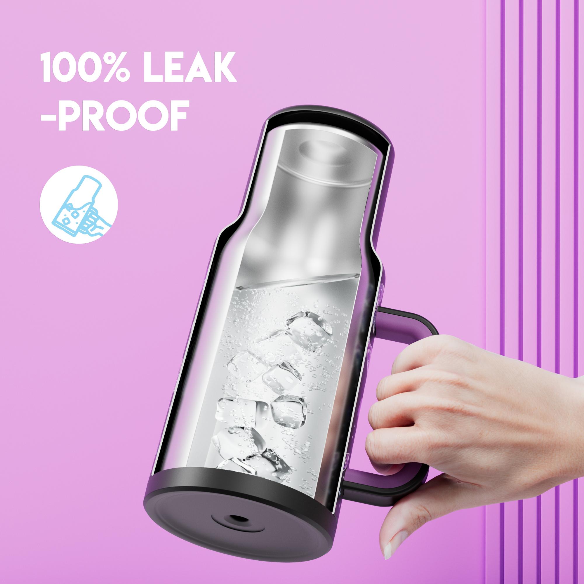 【Meoky 】 40 oz Insulated Mug, keeps drinks cold all day,  Stainless Steel Insulated Tumbler with Lid and Straw -  Leak Proof Tumbler for Car Cup Holders - Travelers Commuters Workers.