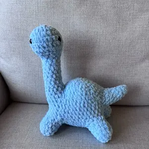handmade crochet brontosaurus plush