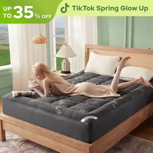 [BEDLORE]Thicken Bedding Fitted Sheet, Fluffy Pillow Top Pad,Cooling Comfortable Mattress Cover,6-18''Deep Pocket, Bedroom Decor Pressure Relief Decorative Protector