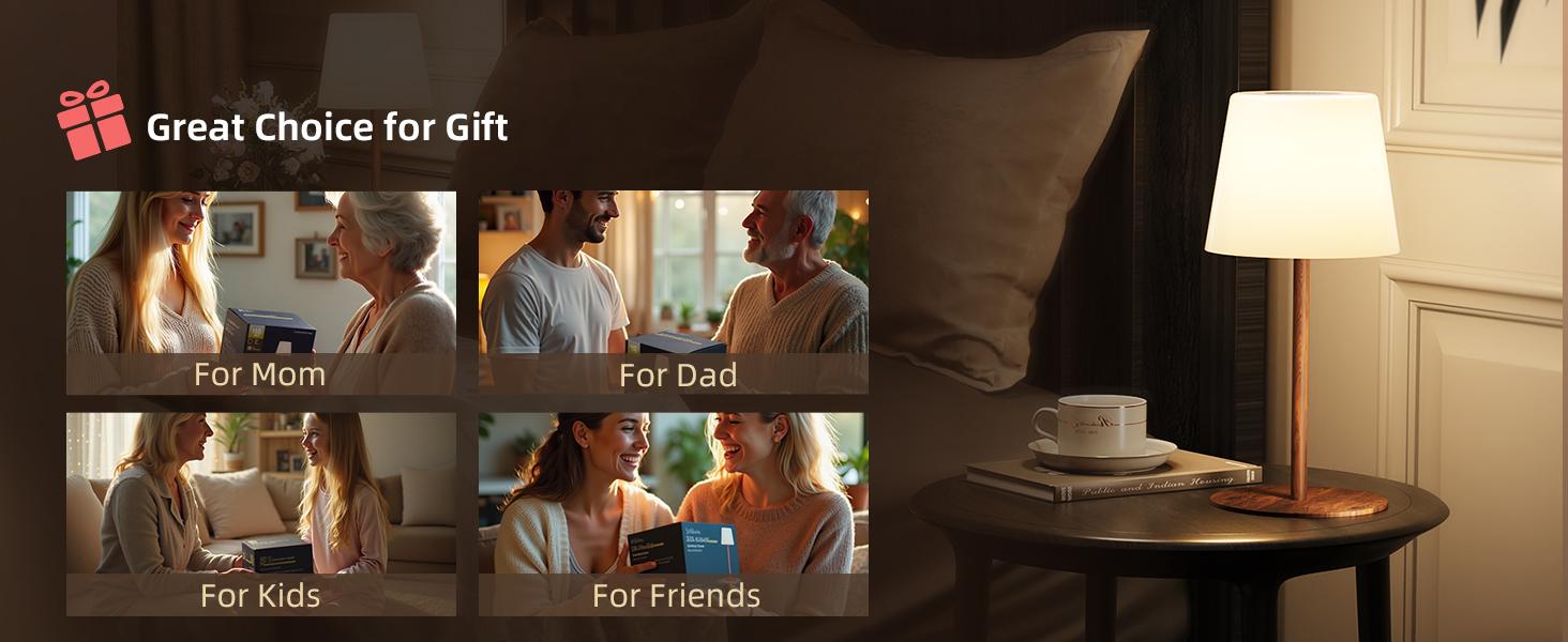 EZVALO Waterproof Shower Lamp, Cordless Table Lamp, 4500mAh Rechargeable Bathroom Lamp, 3 Color Temps Dimmable Touch Bedside Lamp, LED Night Light for Inside Shower Bathtub Patio Camping Bedroom Home Decor