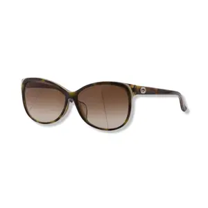 Pre-owned Gucci Tortoiseshell Frame Sunglasses G1161