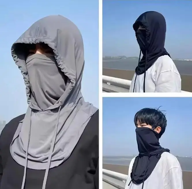 2set Summer 360° Lightweight Comfortable Hood Sun Protection Shroud Mask for Outdoor Activities Fishing Surfing Cycling Hiking