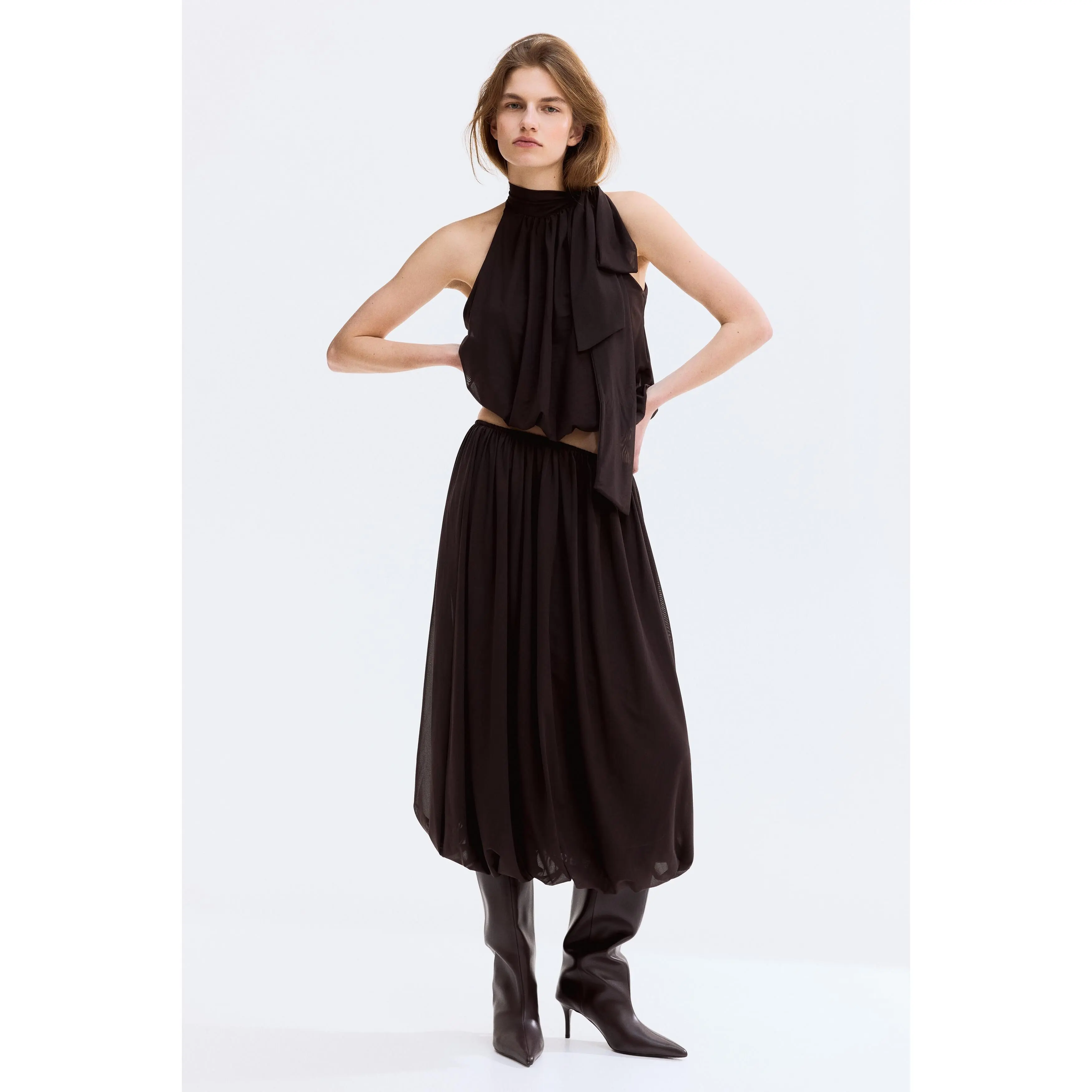 H&M Mesh balloon skirt